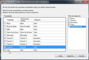 tipo de objeto extraer autocad