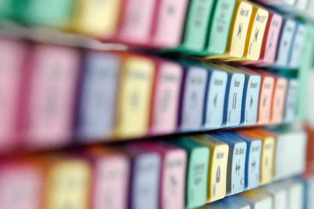 Teclado para edición en Media composer