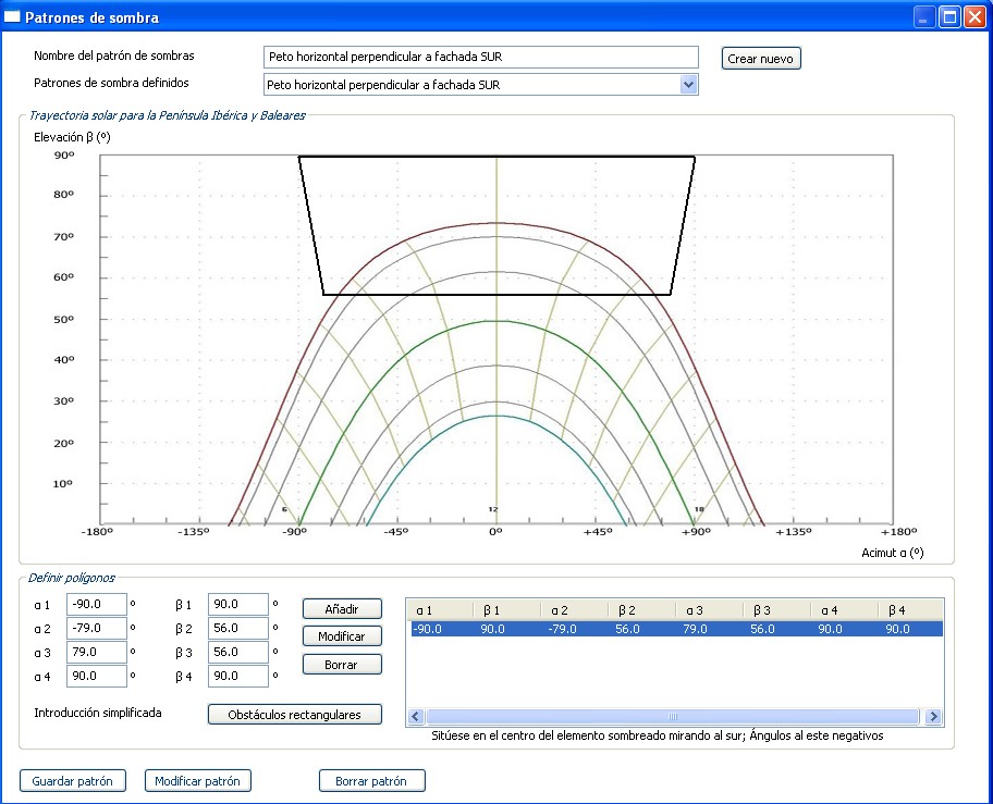 Sombras en CE3X o CEX