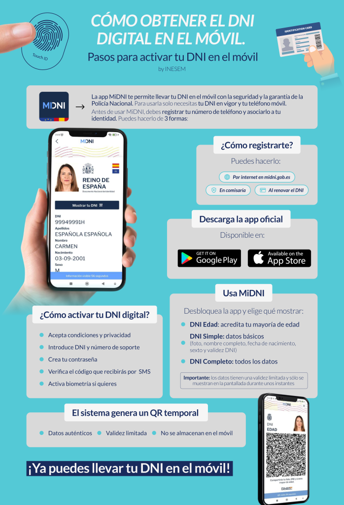 Infografía: ¿Cómo obtener el DNI digital en el móvil?