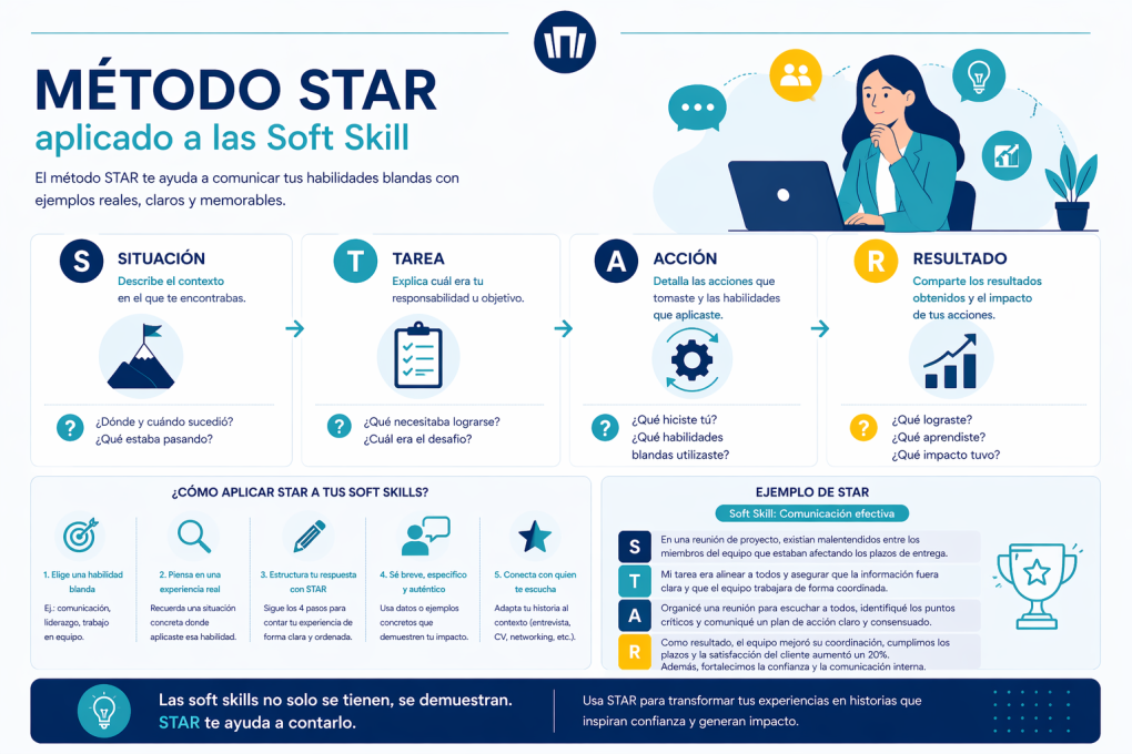 Metodología STAR para desarrollar las habilidades blandas (soft skills)