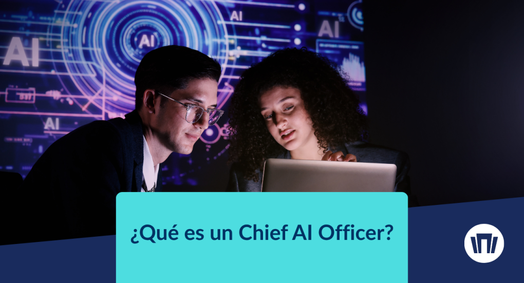 Dos expertor trabajando para conseguir ser chief ai officer